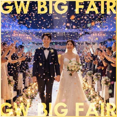 【5月BIG】話題の人前式リアル体験×パフォーマンス付アイス試食×豪華BIG特典付きフェア！